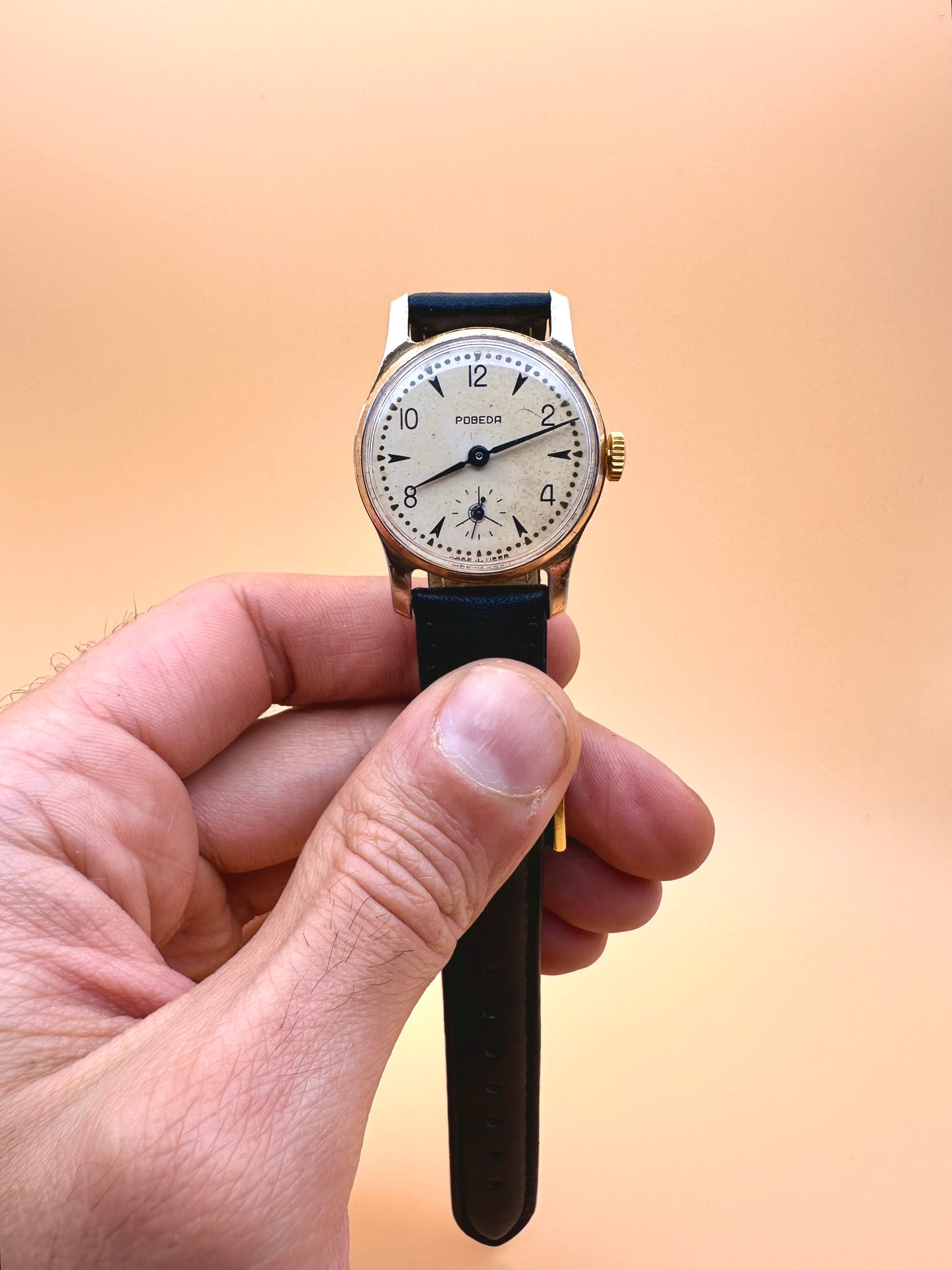 Pobeda Soviet Era Dress Watch 1960s