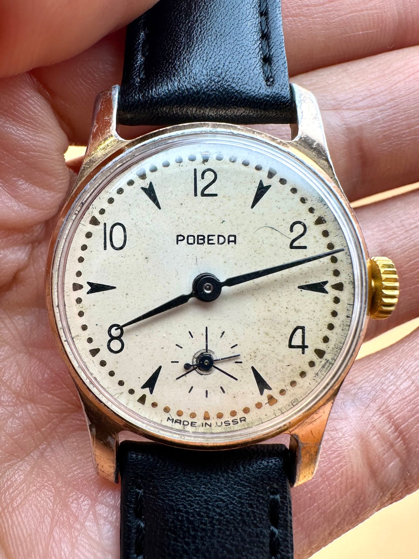 Pobeda Soviet Era Dress Watch 1960s