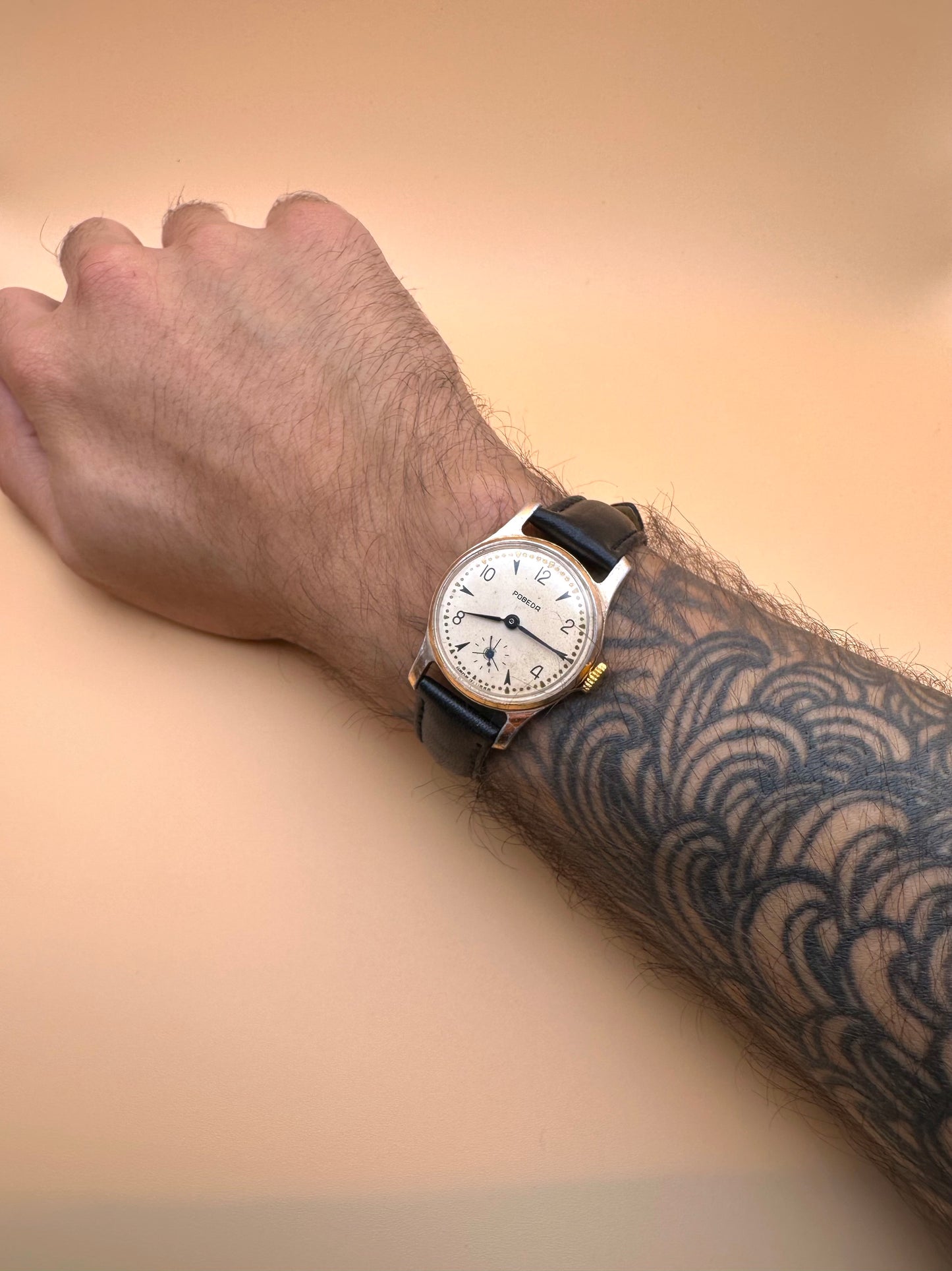 Pobeda Soviet Era Dress Watch 1960s