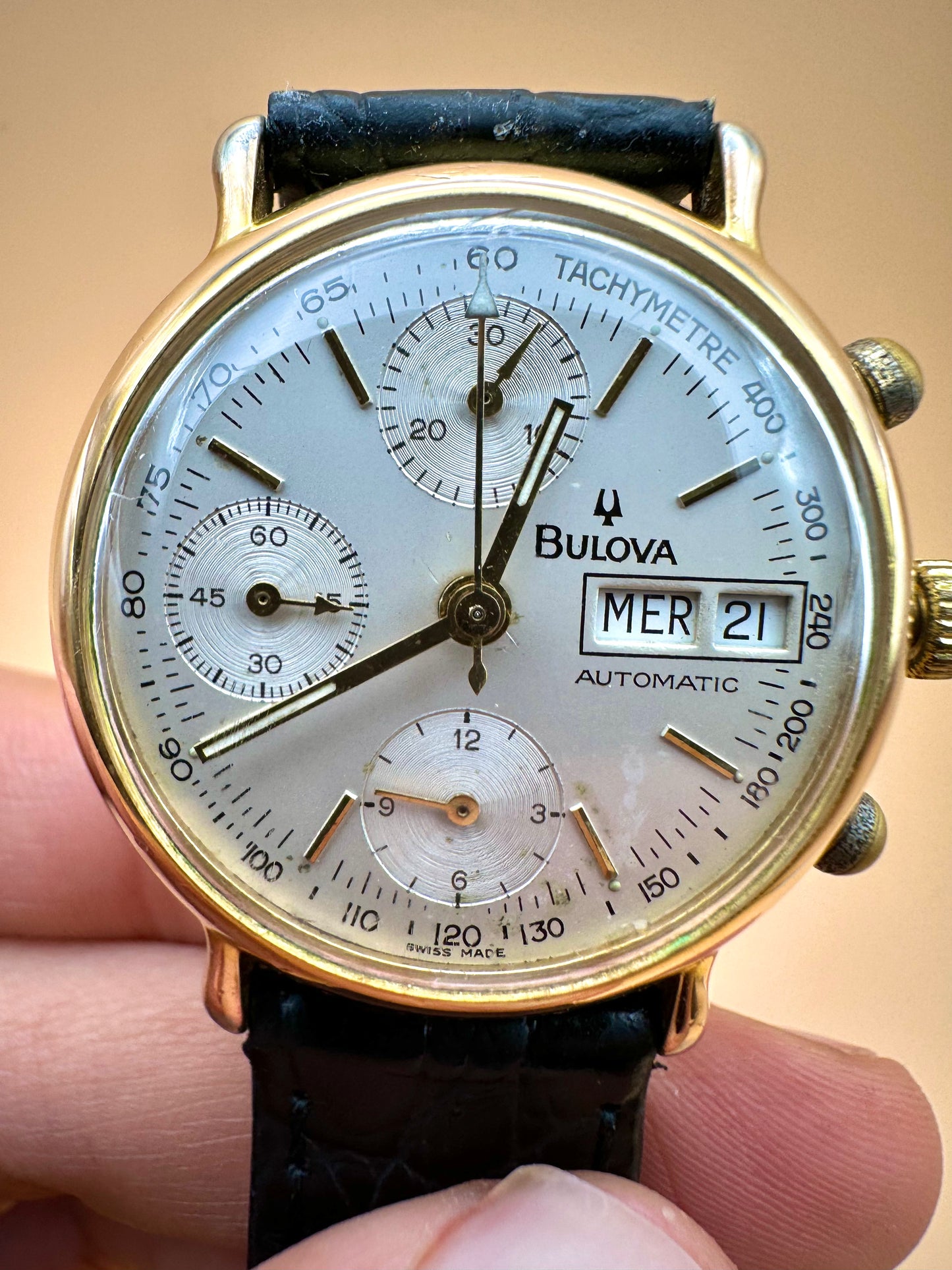 Bulova Automatic Day Date Chronograph 1990s