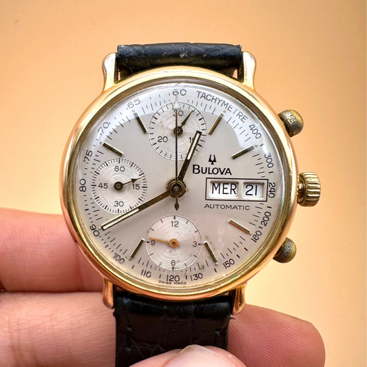 Bulova Automatic Day Date Chronograph 1990s
