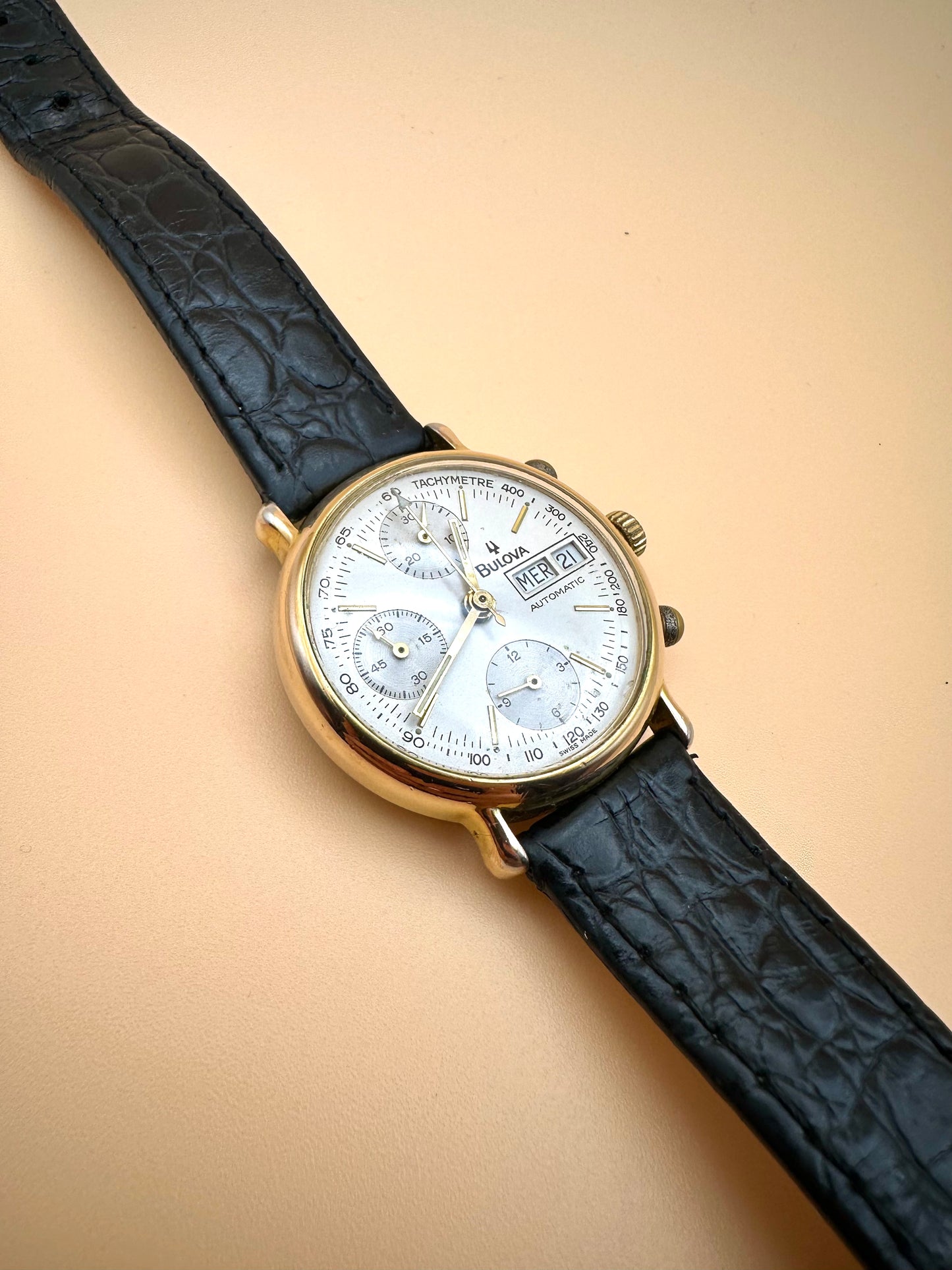 Bulova Automatic Day Date Chronograph 1990s