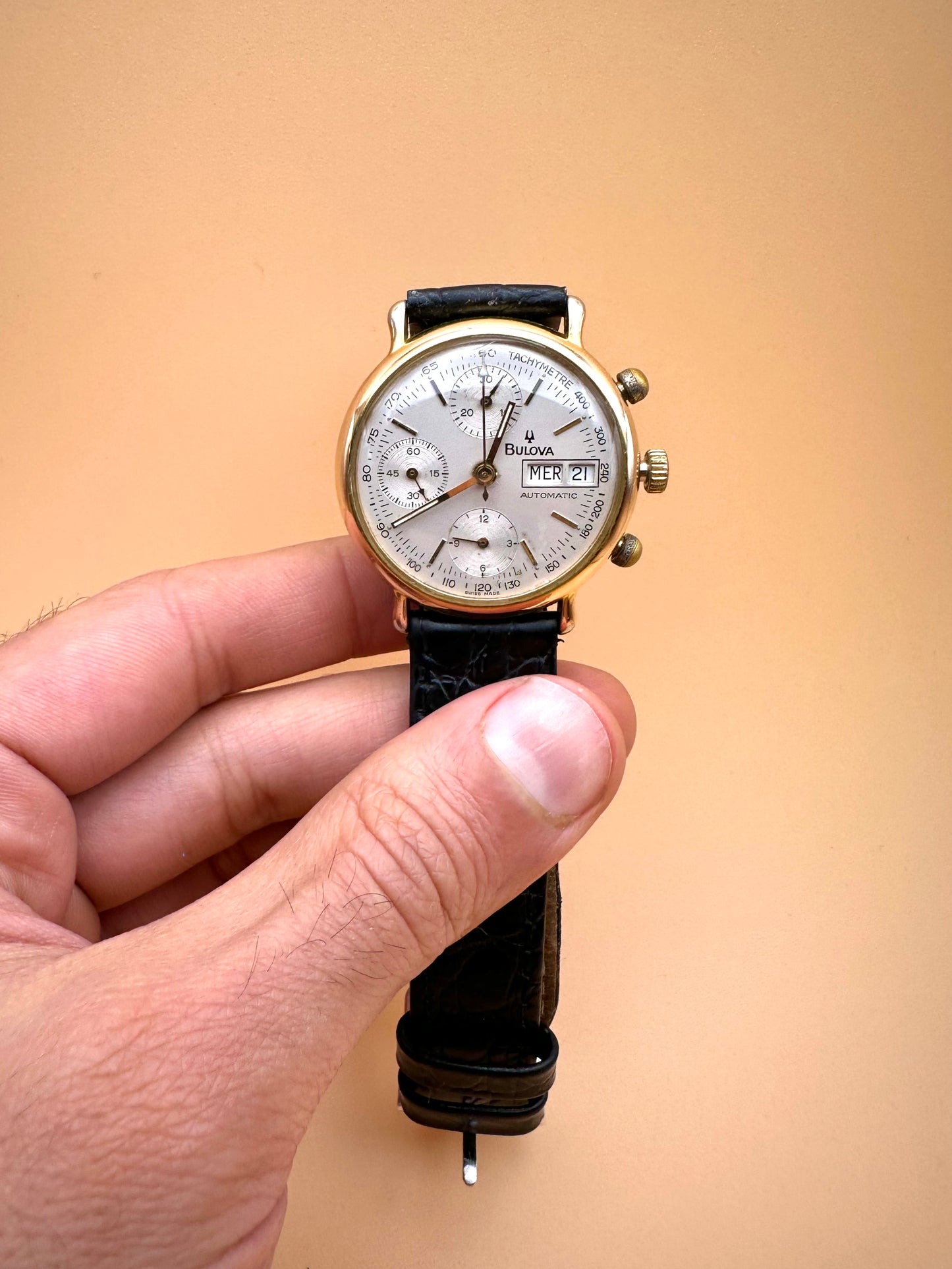 Bulova Automatic Day Date Chronograph 1990s