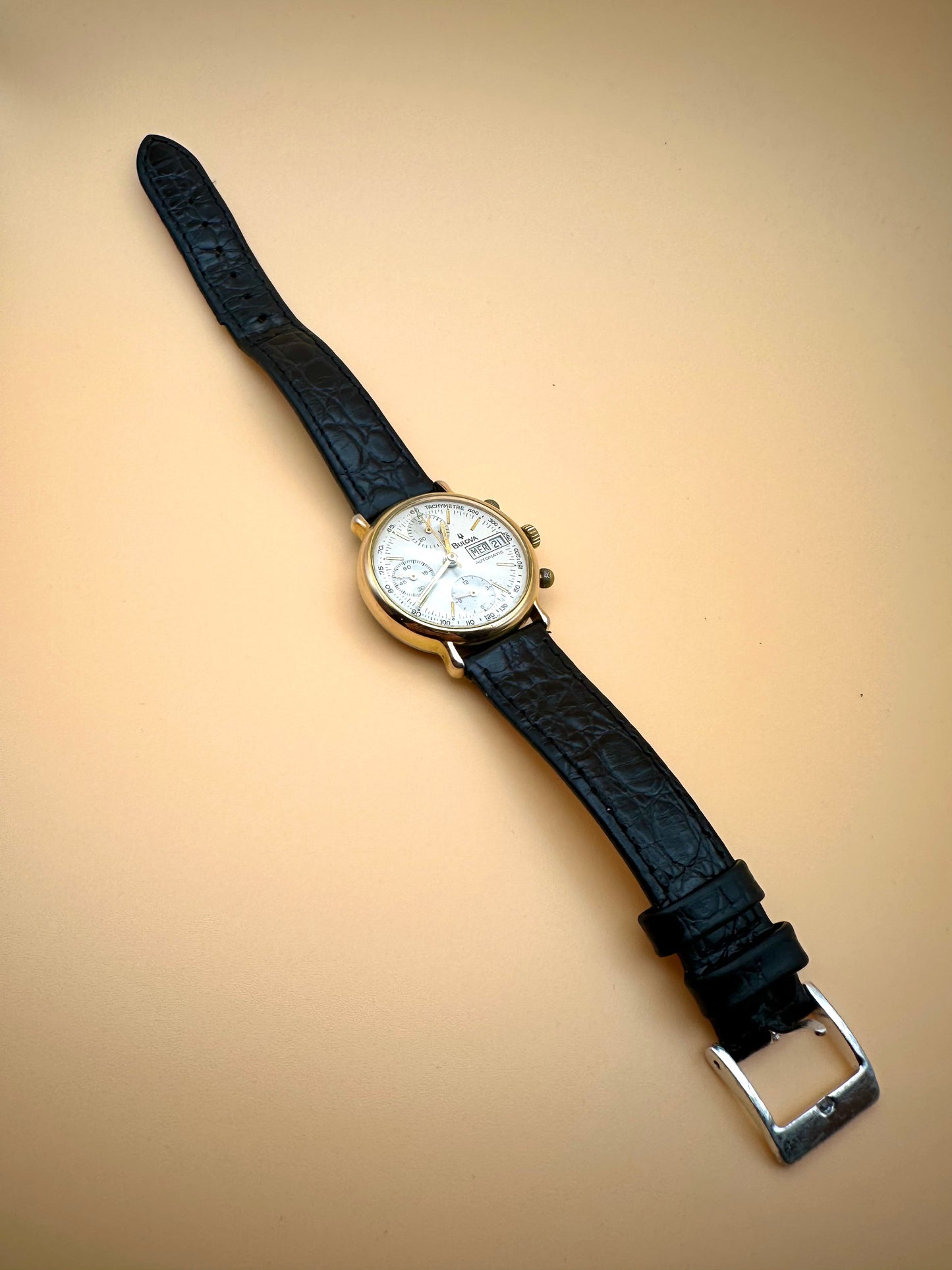 Bulova Automatic Day Date Chronograph 1990s