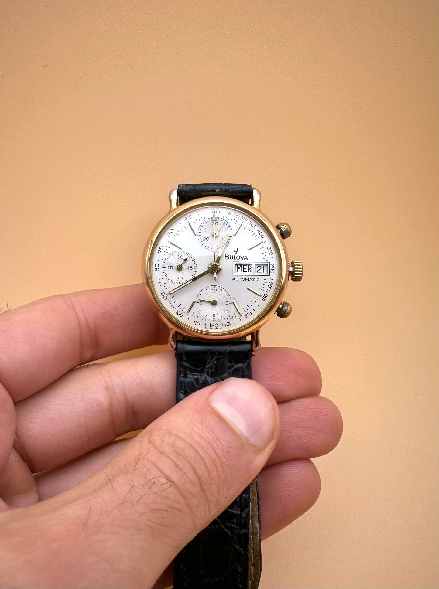 Bulova Automatic Day Date Chronograph 1990s