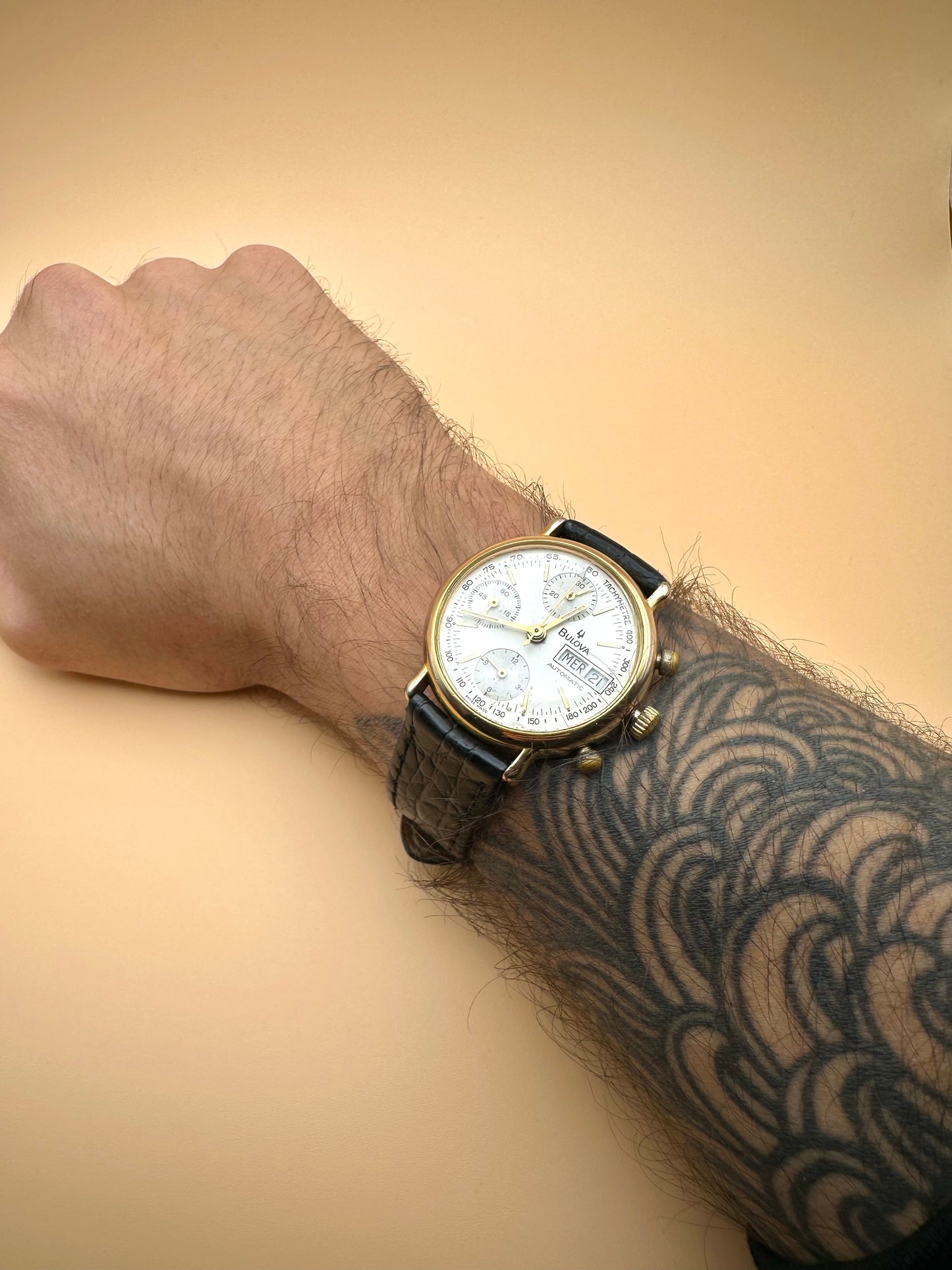 Bulova Automatic Day Date Chronograph 1990s