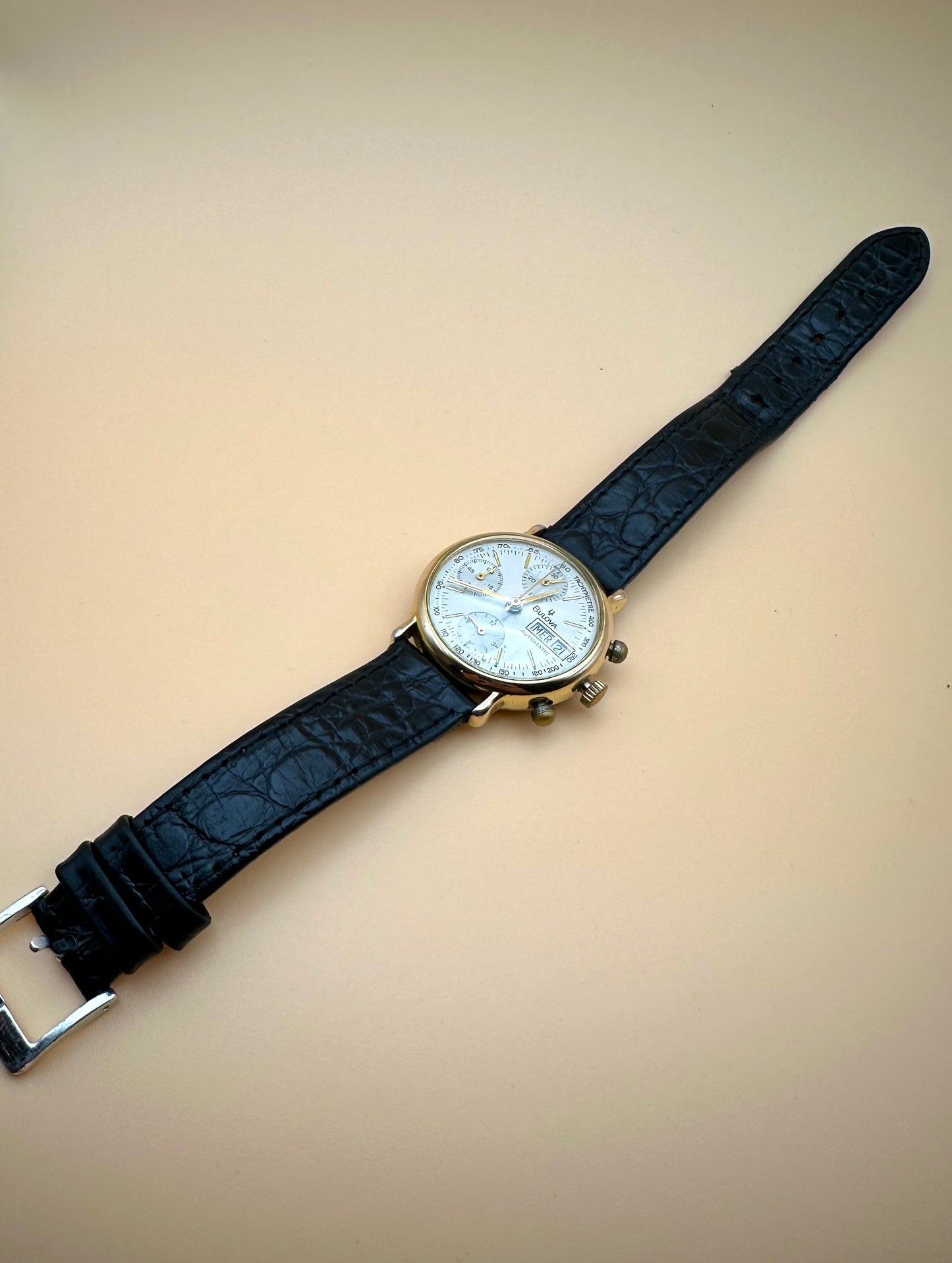 Bulova Automatic Day Date Chronograph 1990s