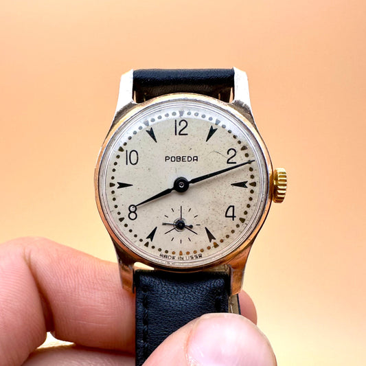 Pobeda Soviet Era Dress Watch 1960s
